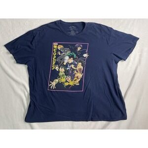 Funimation My Hero Academia Navy Graphic Crew Neck Short Sleeve T-Shirt 3XL